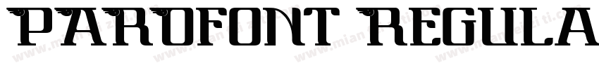 PAROfont Regular字体转换